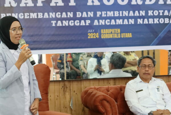 BNNK Gorontalo Utara Gelar Rapat Koordinasi Pengembangan Kota/Kabupaten Tanggap Narkoba