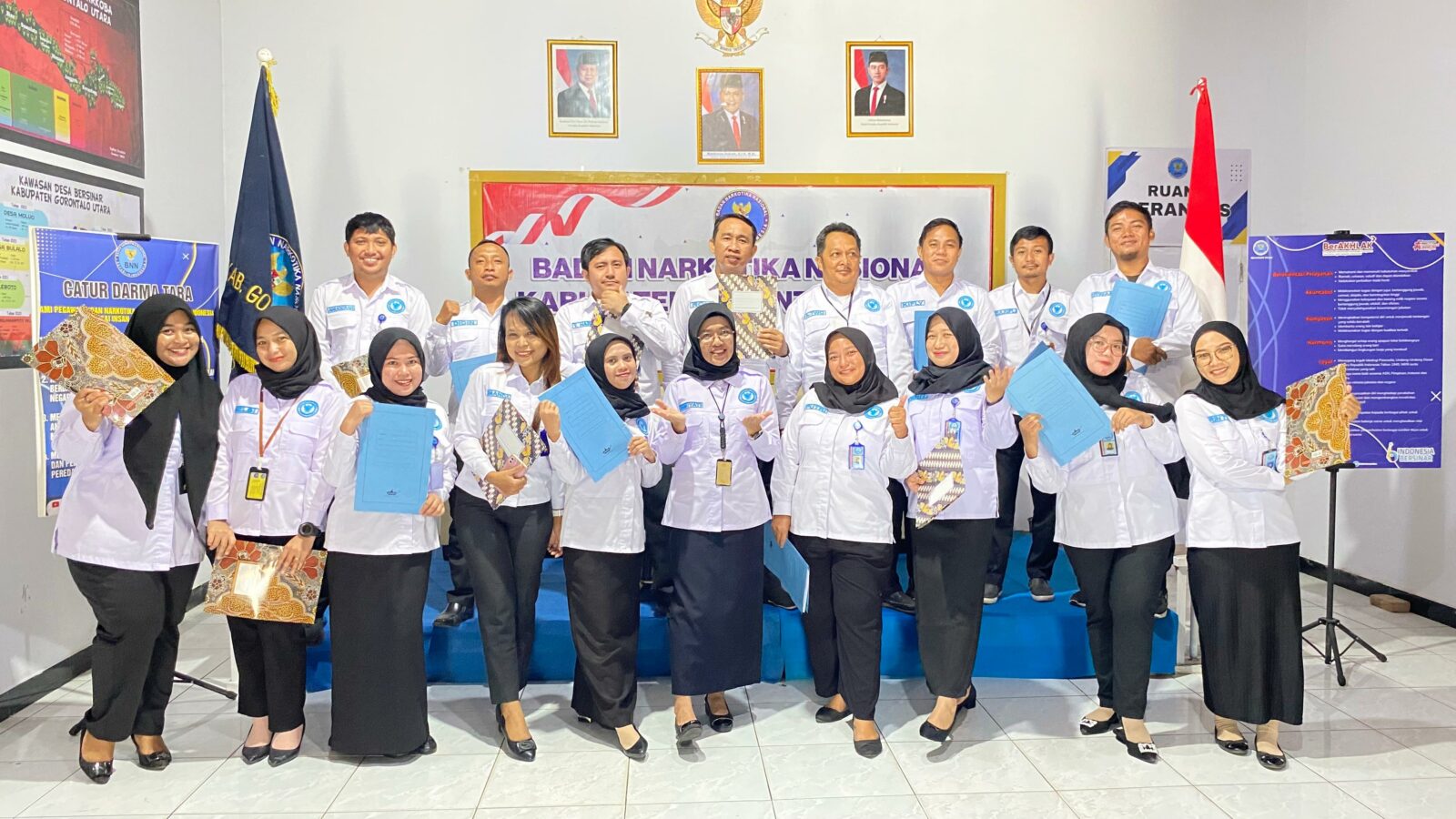 Penandatanganan Pakta Integritas Pegawai Badan Narkotika Nasional Kabupaten Gorontalo Utara