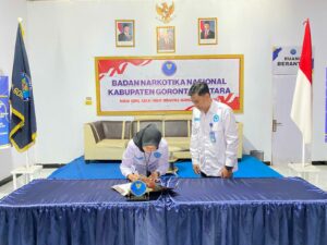 Penandatanganan Pakta Integritas Pegawai Badan Narkotika Nasional Kabupaten Gorontalo Utara