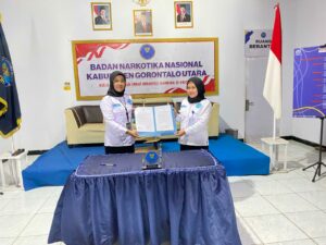 Penandatanganan Pakta Integritas Pegawai Badan Narkotika Nasional Kabupaten Gorontalo Utara